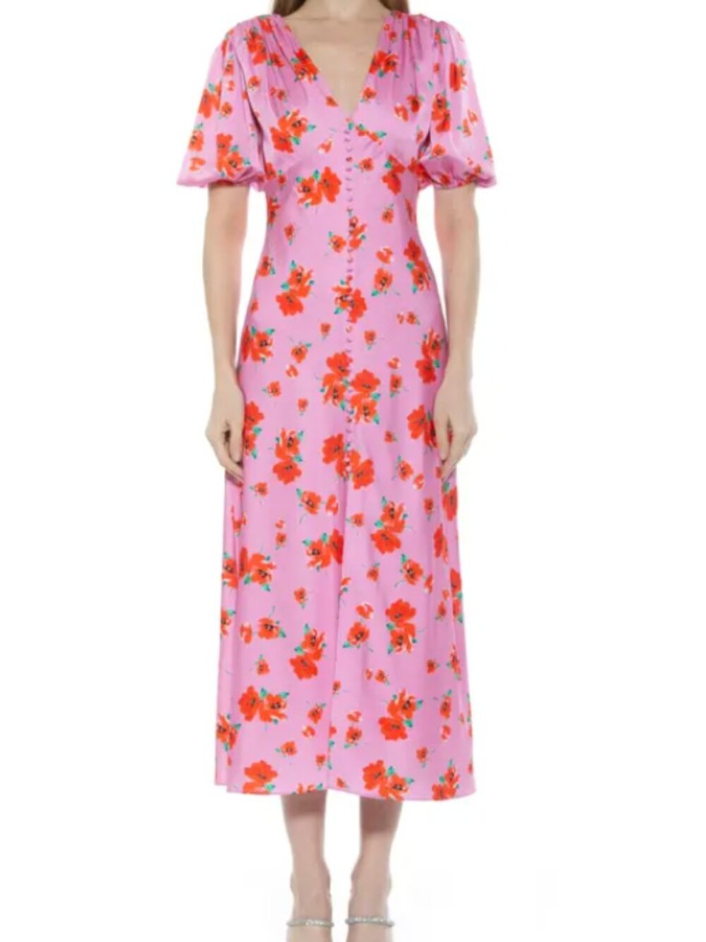 Alexia Admor Lorelai Dress Pink Floral 8